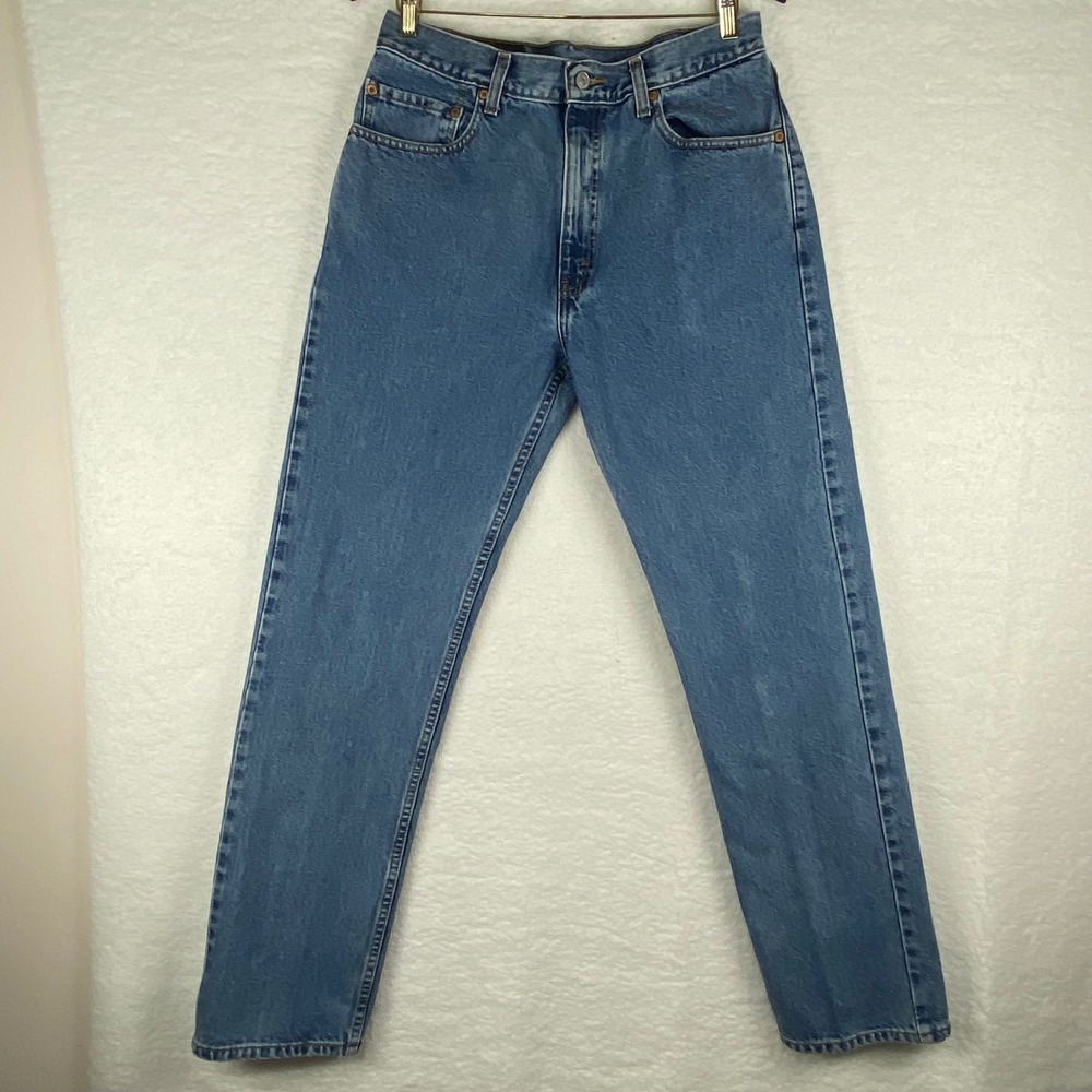 Vtg Levis 505 Regular Fit Straight Leg Jeans Mens 34x32 Blue Med Wash 2001